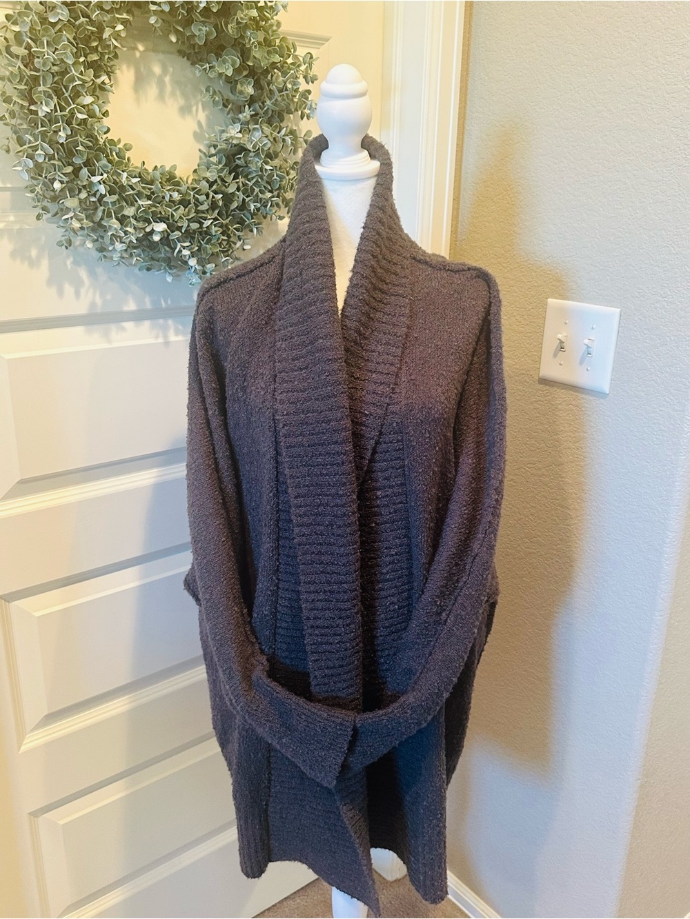 torrid NWT Shawl-Collar Open Front Cardigan Sweater — Charcoal Gray